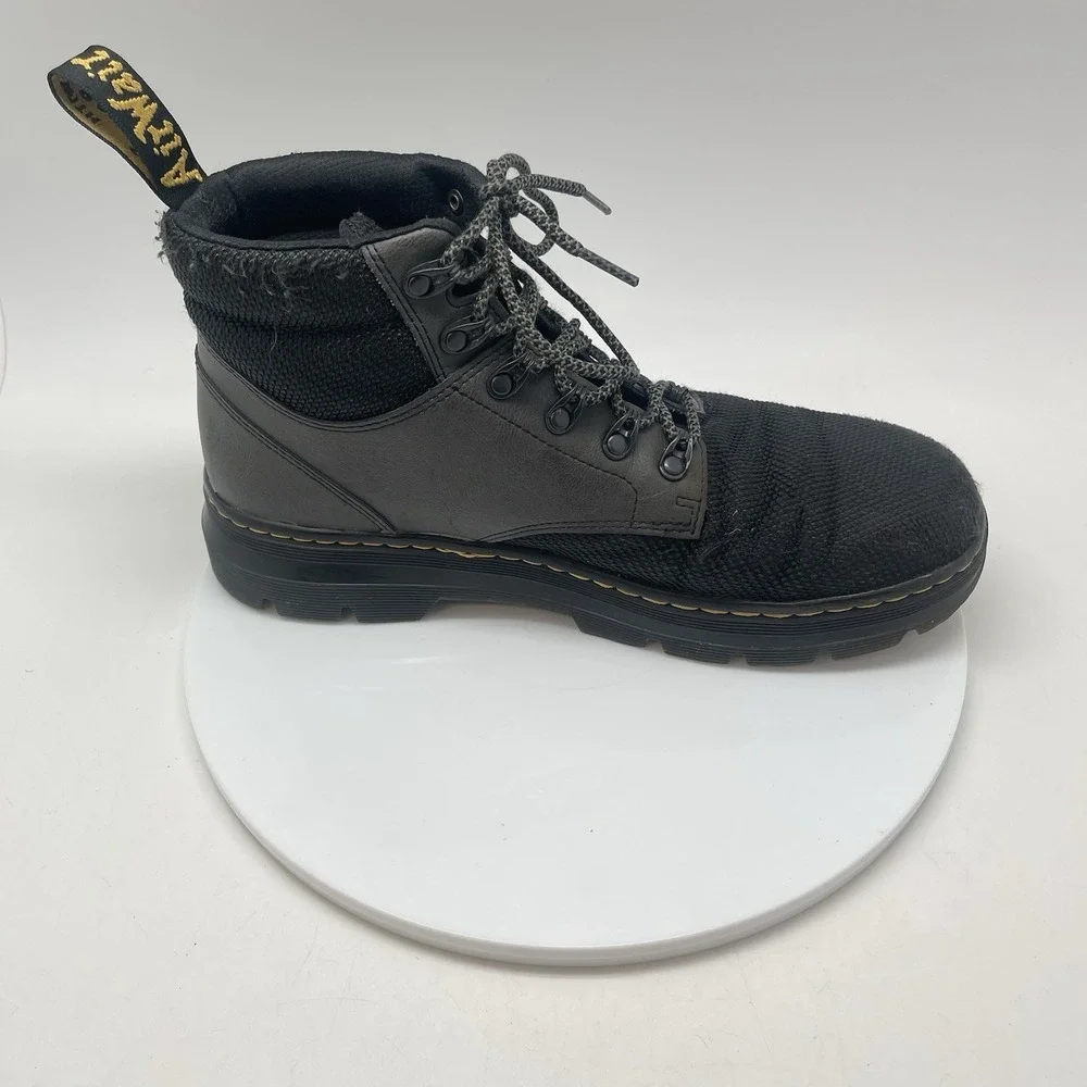Dr. Martens Rakim Boots Mens 10 Black Utility Combat Chukka Lace Up Work Shoes‎